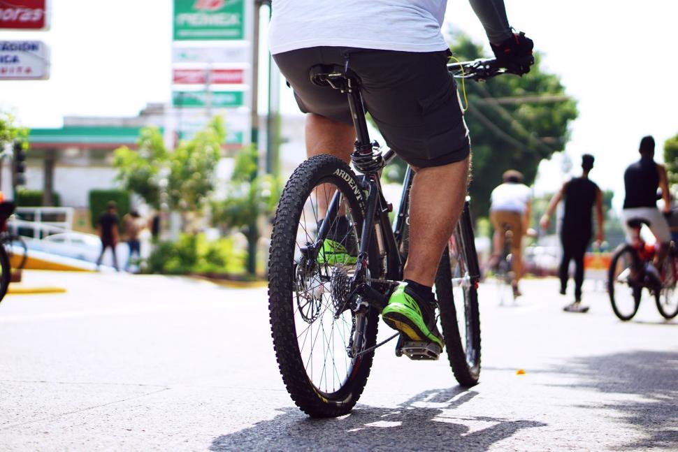 Free Image of Cyclist and bicycle  