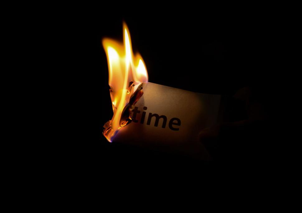 Free Image of Burning Paper  