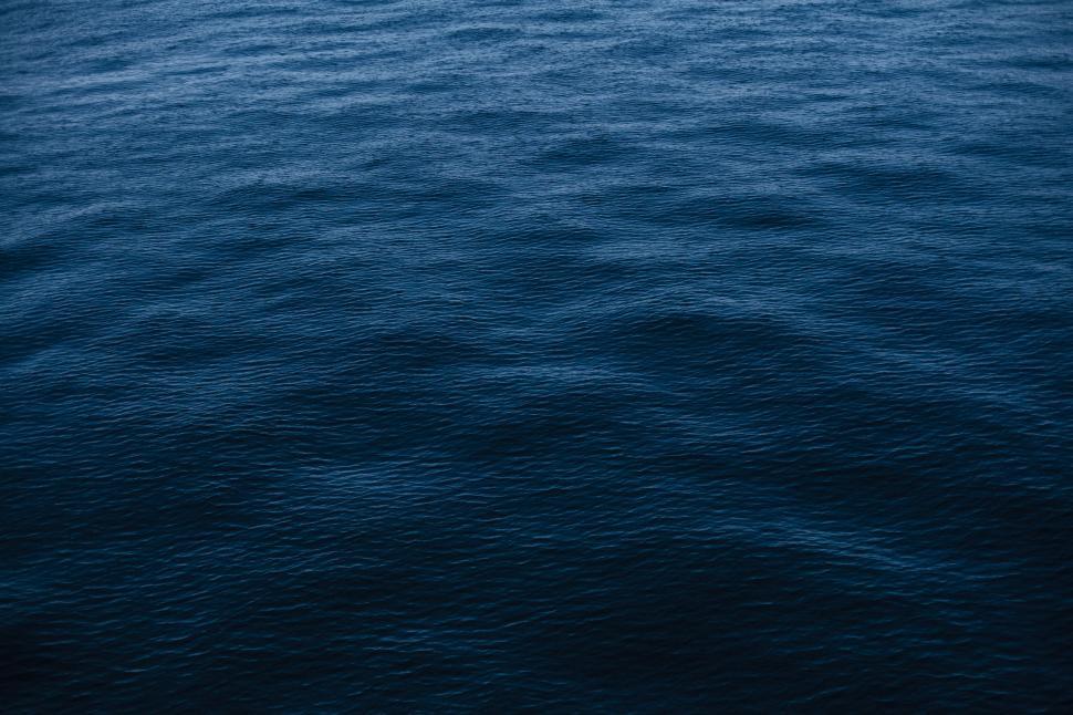 Free Image of Rain drops on sea water  