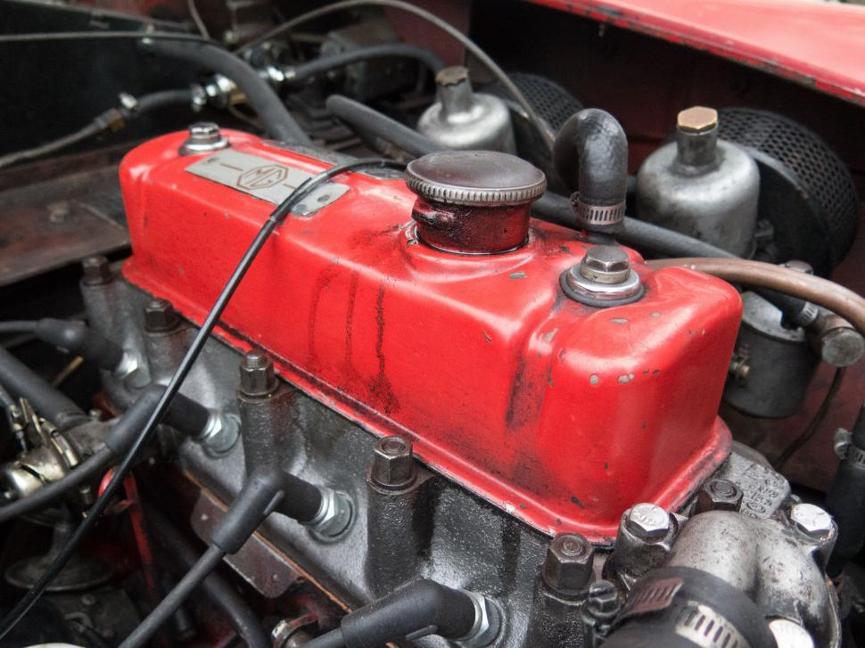 Free Image of Close up motor car engine  