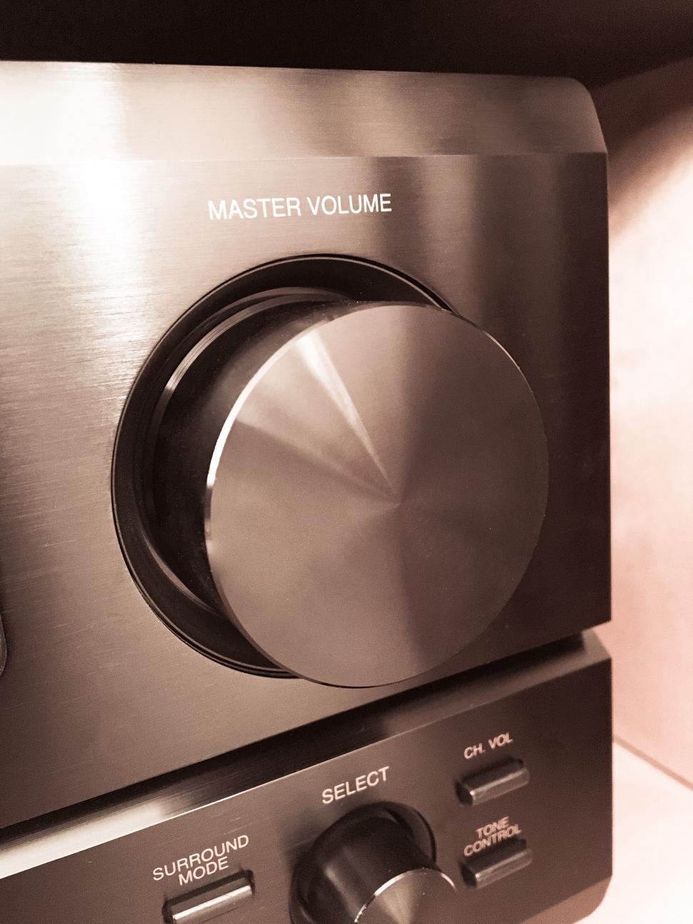 Free Image of Front Panel of Music System  