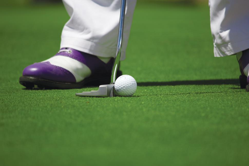 Free Image of Golfer with Golf ball and Stick  