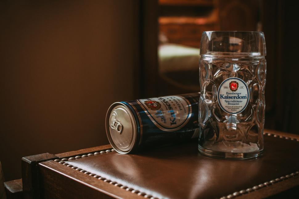 Free Image of Kaiserdom Beer and Glass  