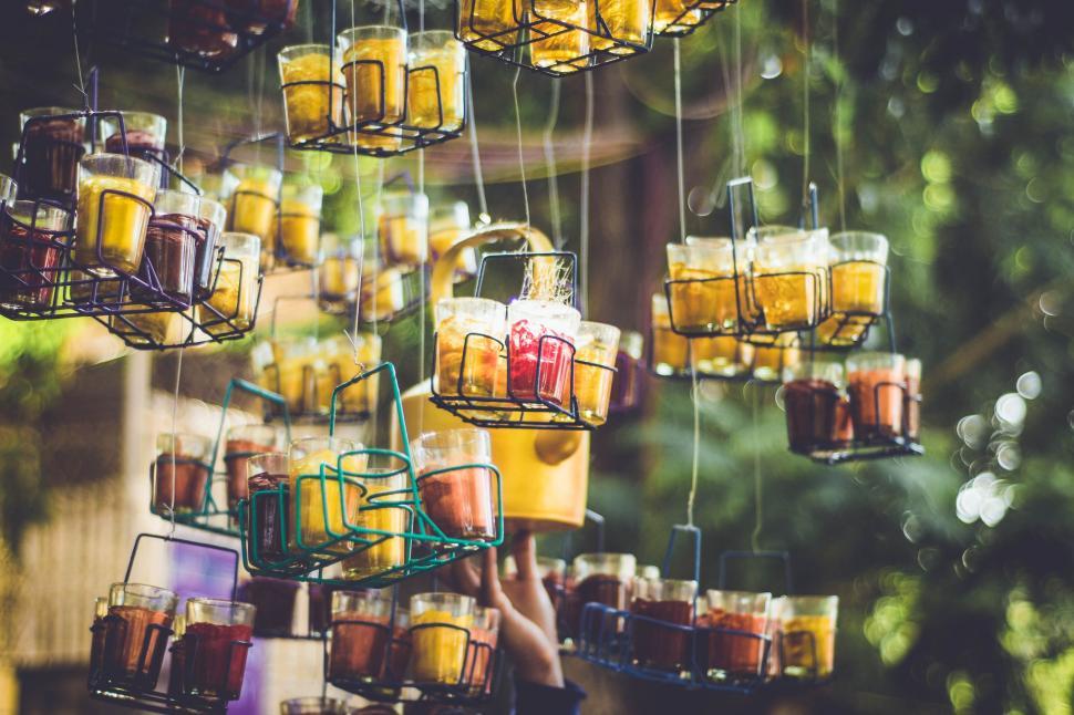 Free Image of Indian Chai Stands  