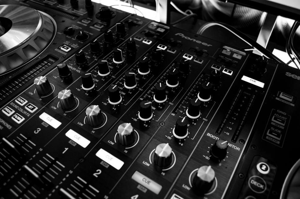 Free Image of Mixing Board  