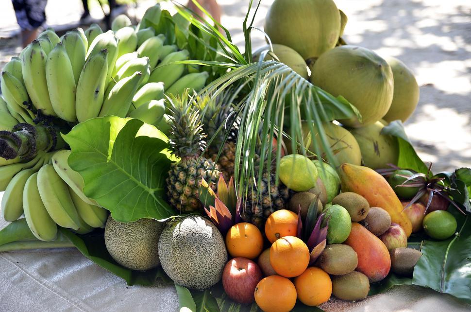 Free Image of Fruit Display For Sale  