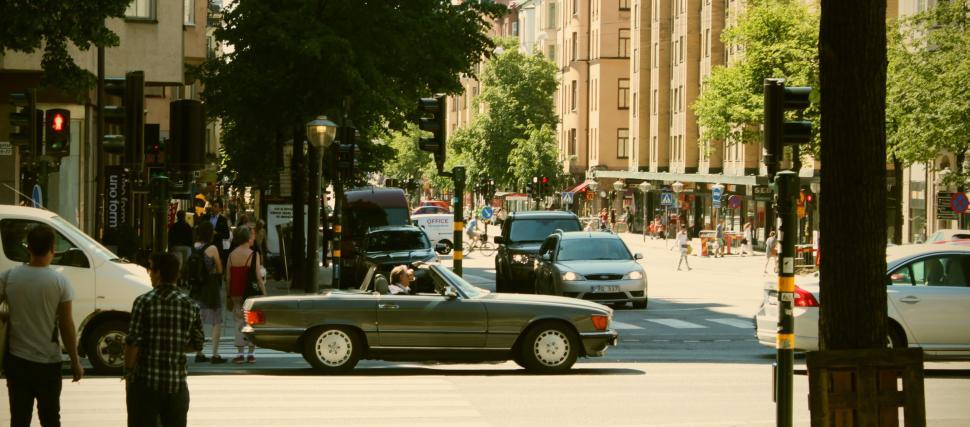 Free Image of People on city roads  