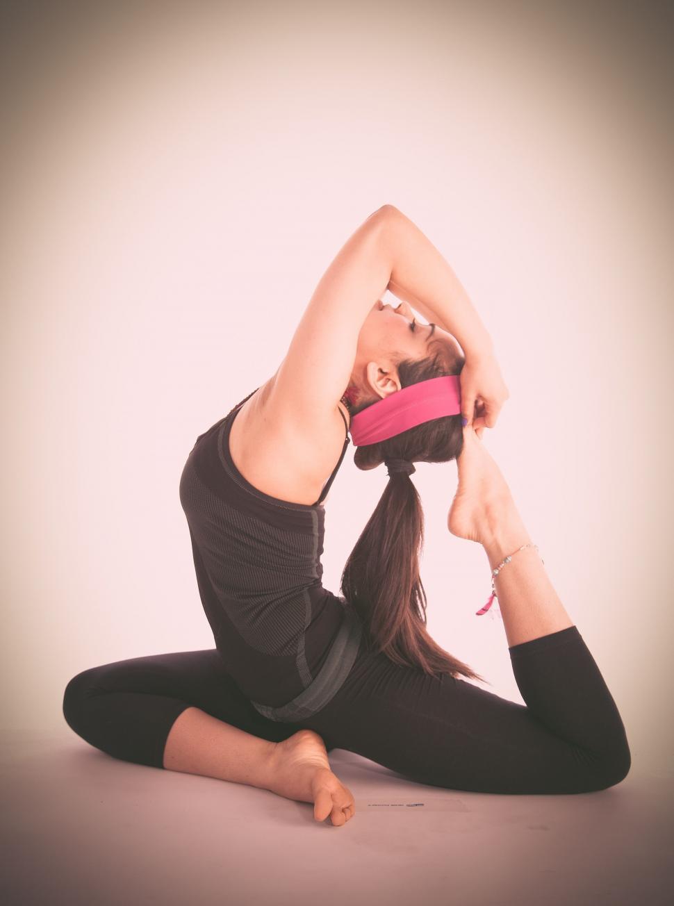 Free Image of Woman in yoga pose  
