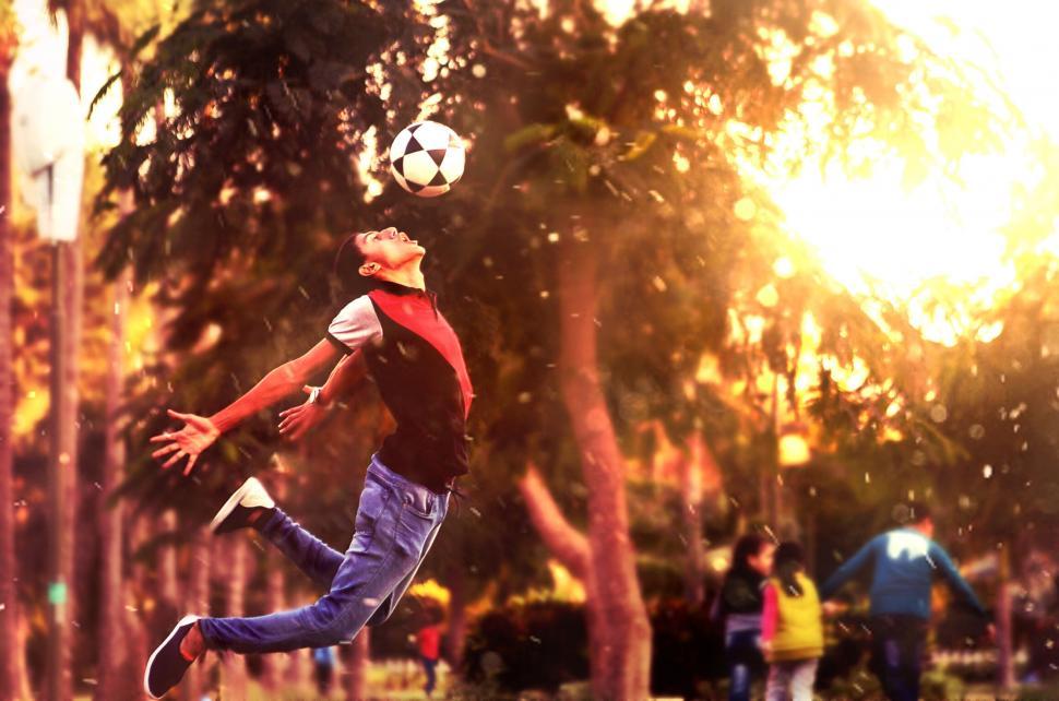 Free Image of Soccer Skills with ball  