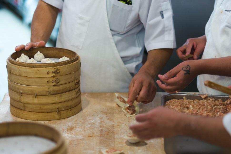 Free Image of Dumplings Preparation 