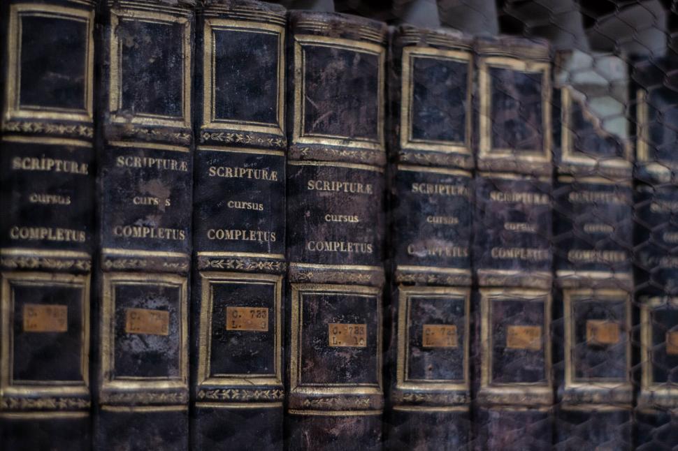 Free Image of Books on Shelf  