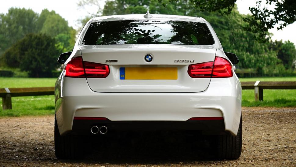 Free Image of White BMW Car  