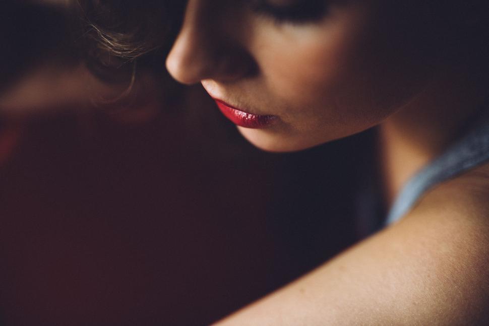 Free Image of Red Lips  