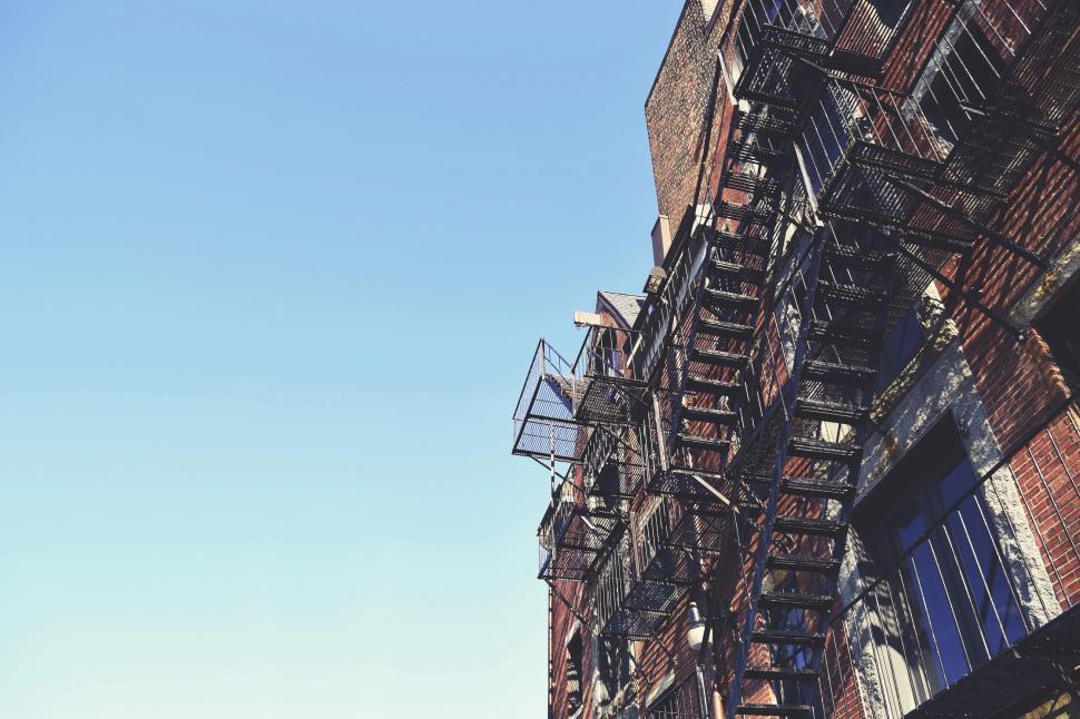 Free Image of Fire Exit Ladders  