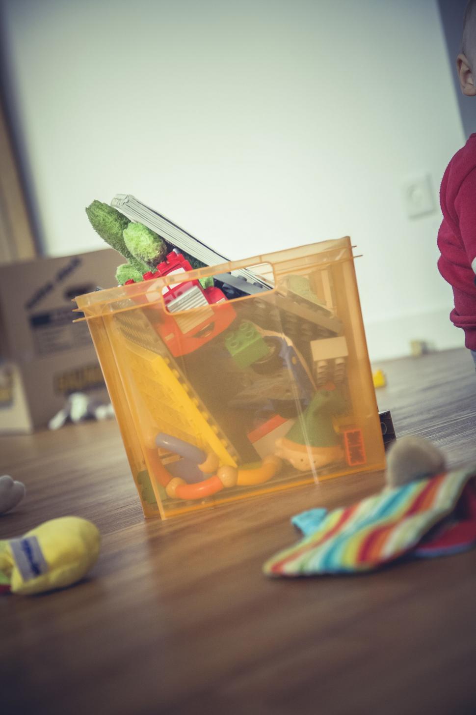 Free Image of Plastic Toy Box  