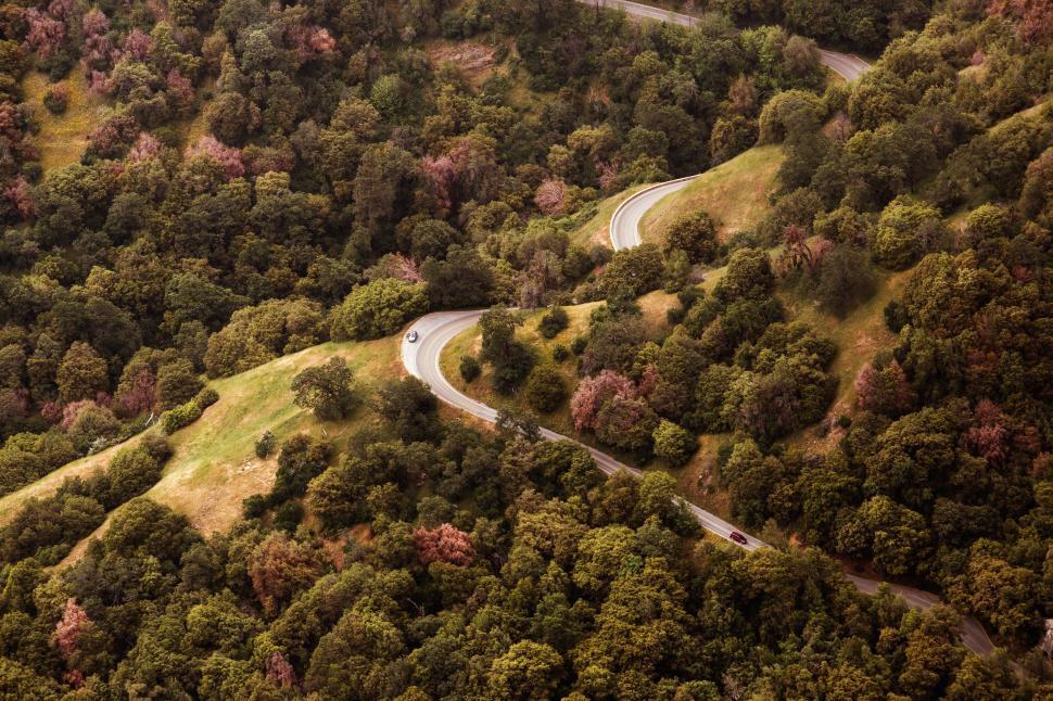 Free Image of Road on Hills  