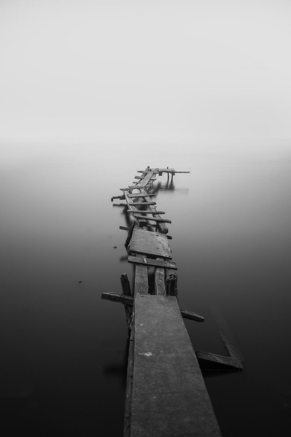 Free Image of Wooden planks bridge 
