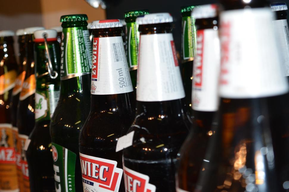 Free Image of Beer Bottles  