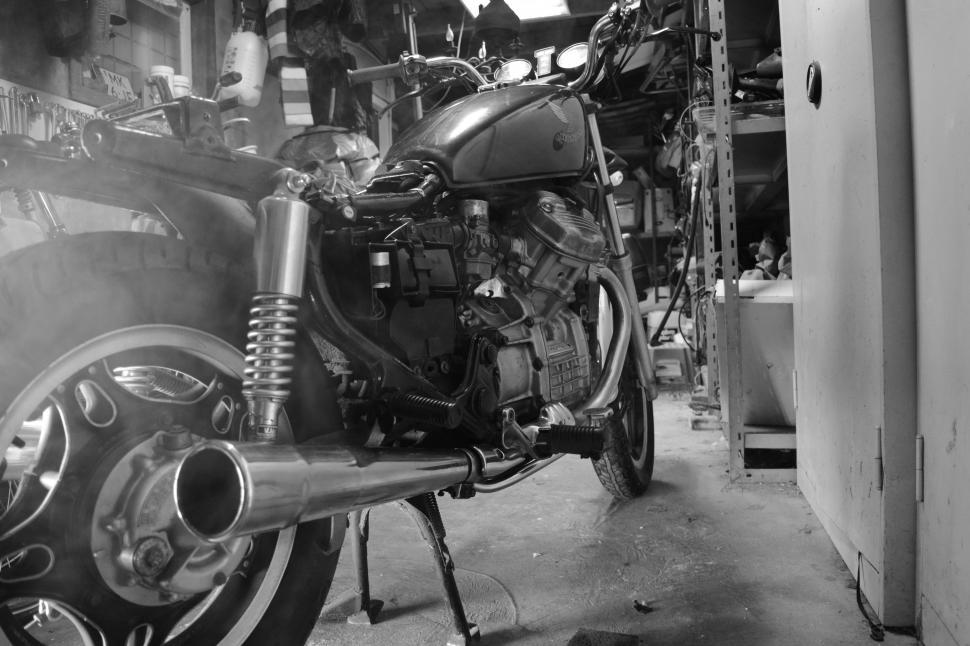 Free Image of Exhaust pipe of motorbike 