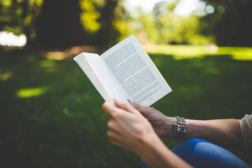 Free Image of Reading Book In Park  