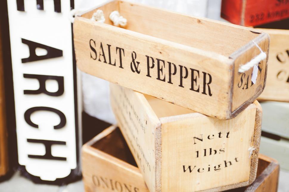 Free Image of Salt and Pepper Container  