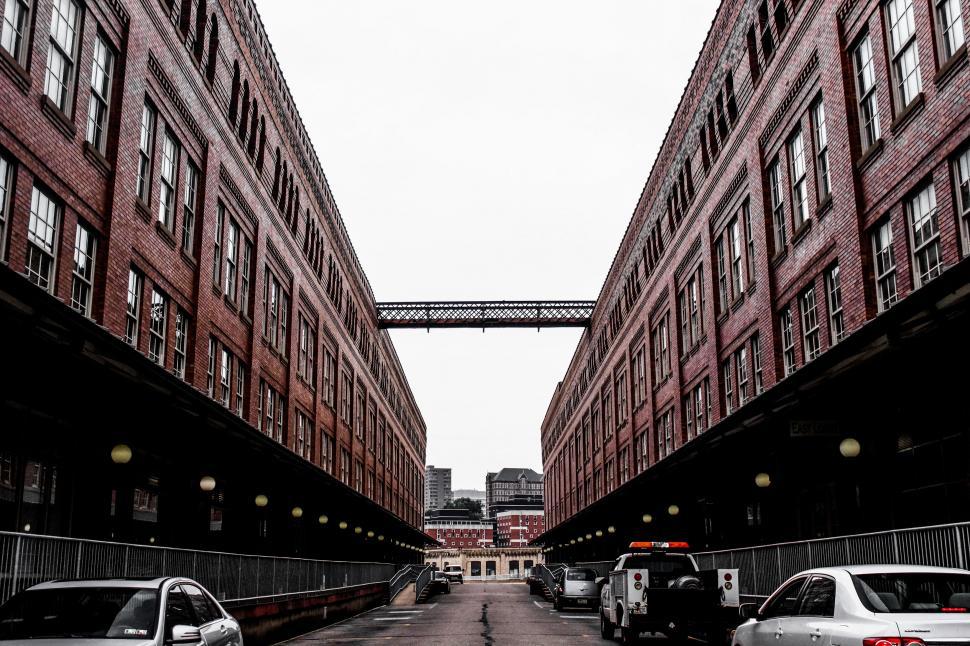 Free Image of Parking Area with Buildings  