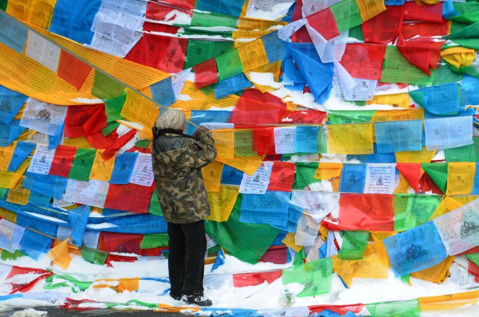 Free Image of Prayer flags 