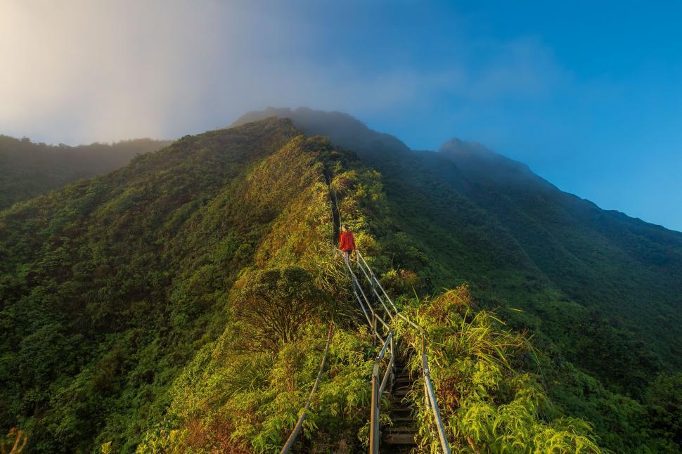 Free Image of Mountain stairs 
