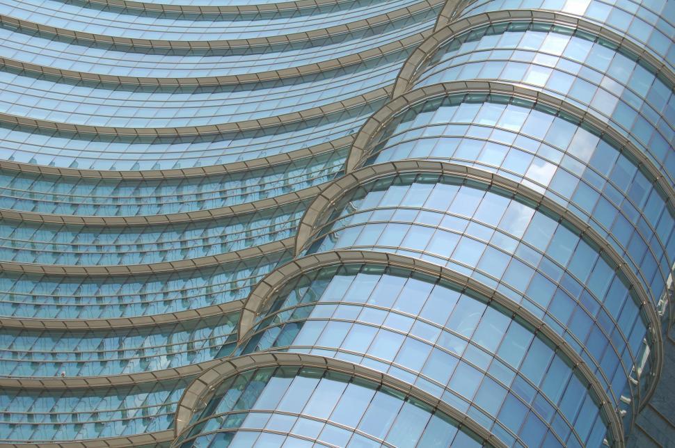Free Image of Glass Walls - texture  