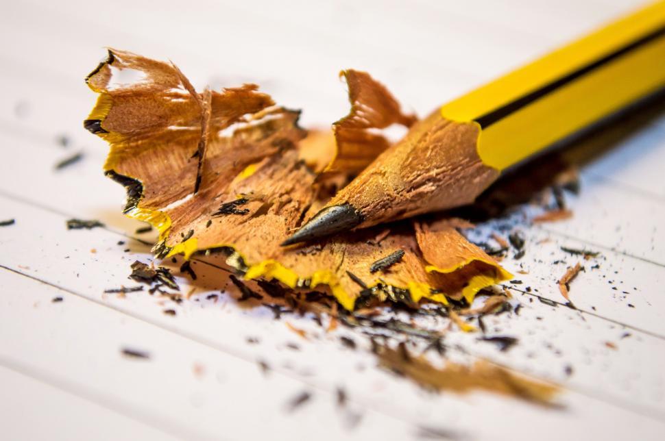 Free Image of Pencil Shaving  