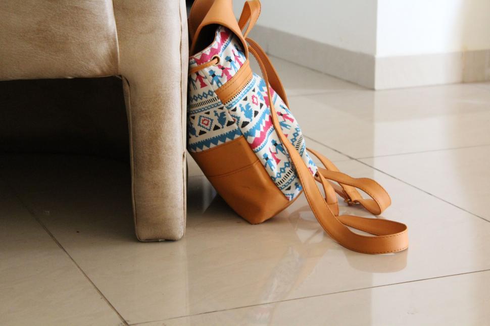 Free Image of Brown Bag on floor  