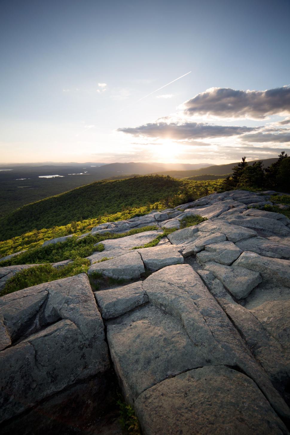 Free Image of Rocky Cliff and Sky  