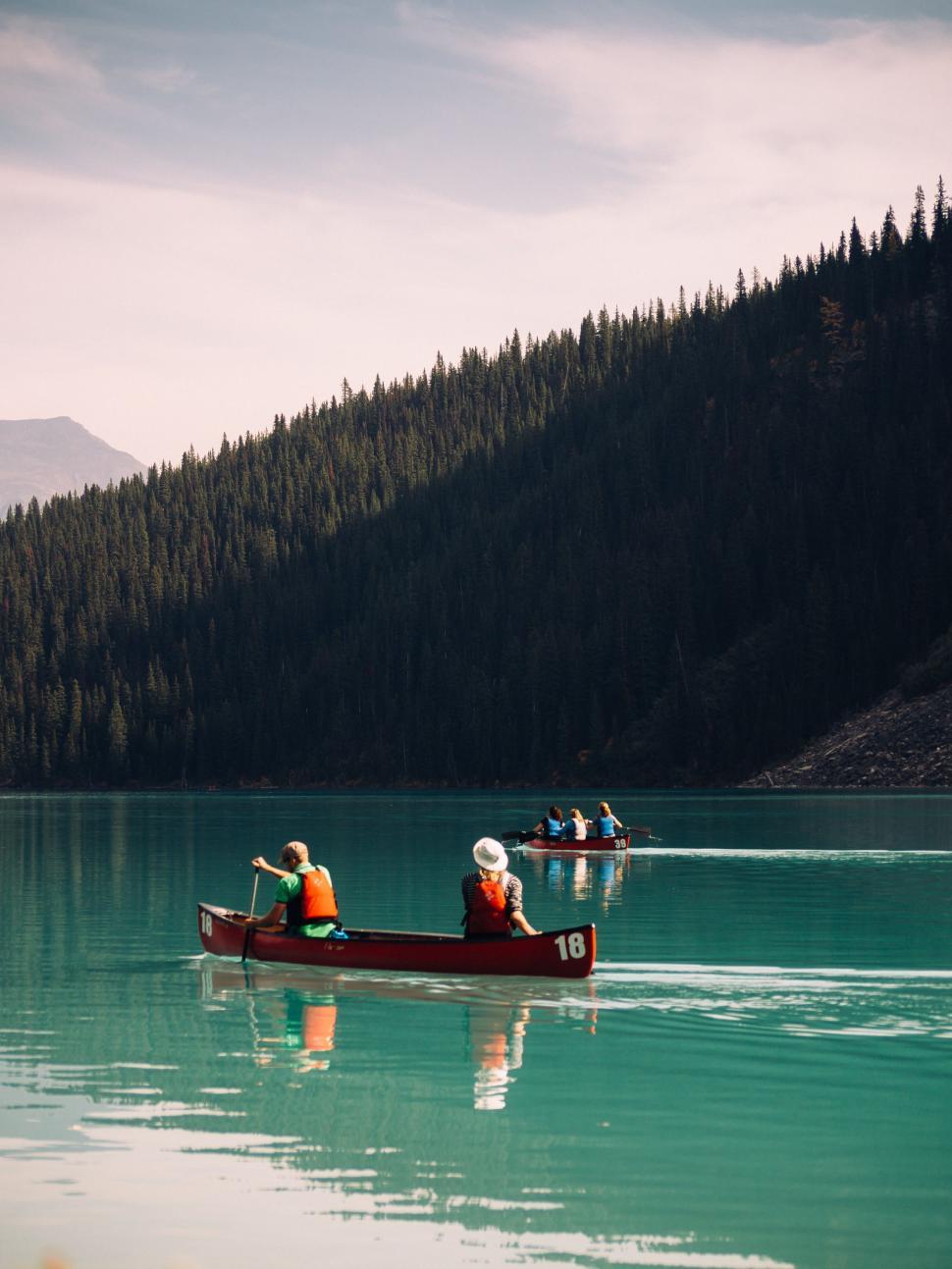 Free Image of Boats on Lake  