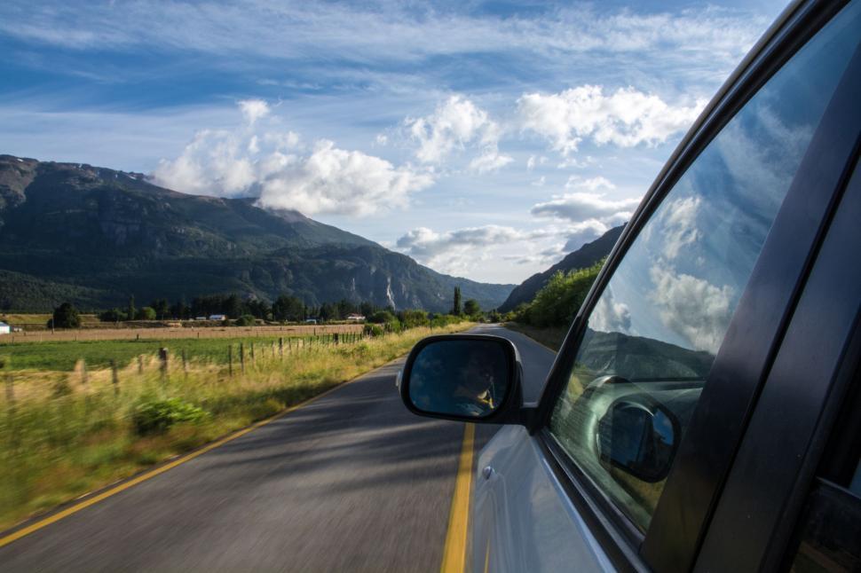Free Image of Car on Highway 