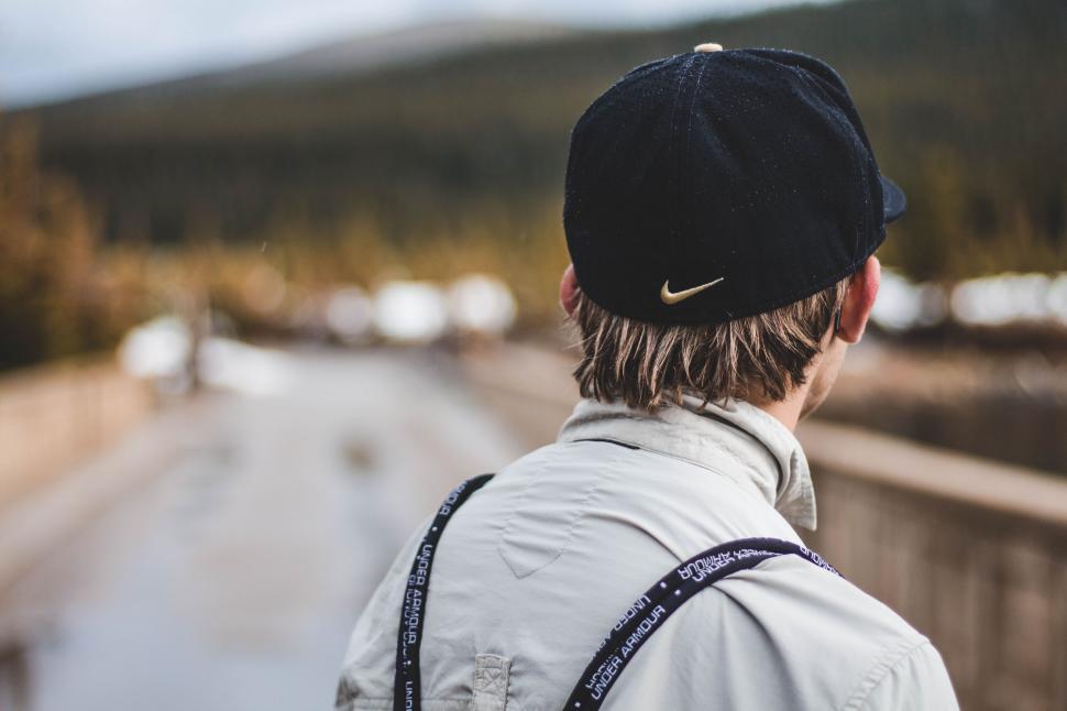 Free Image of Boy in Nike Cap  