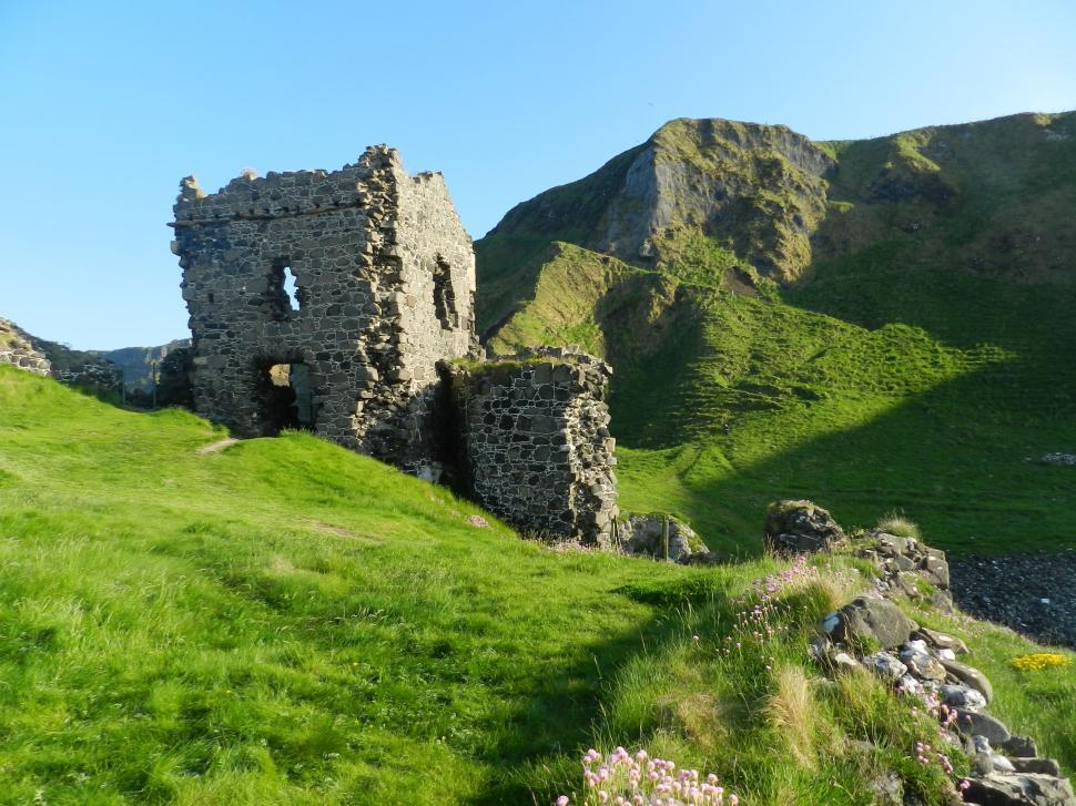 Free Image of Kinbane Castle in Northern Ireland 