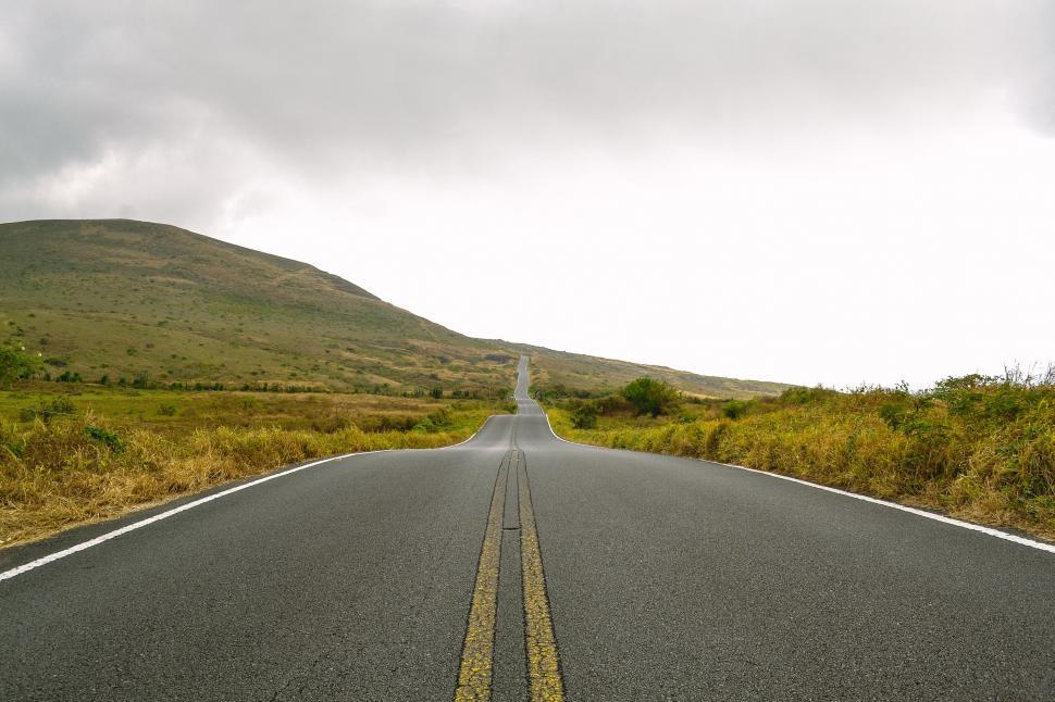 Free Image of Asphalt road and sky  