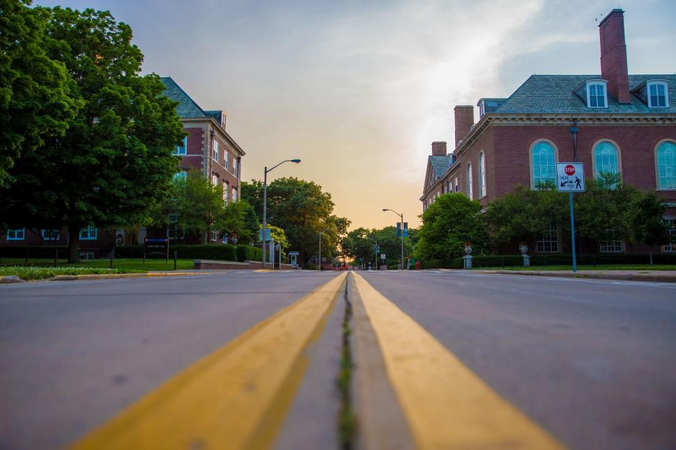 Free Image of Yellow Lines of Road  