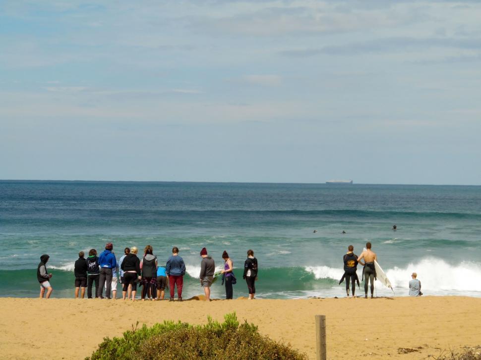Free Image of People at Beach  