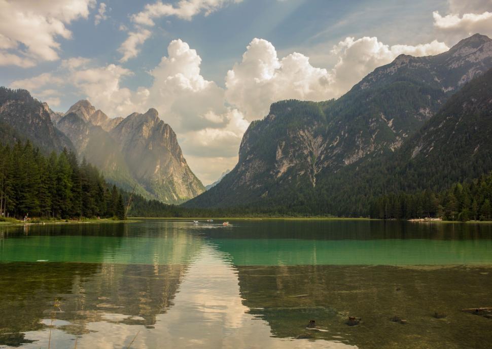 Free Image of Lake with Reflection  