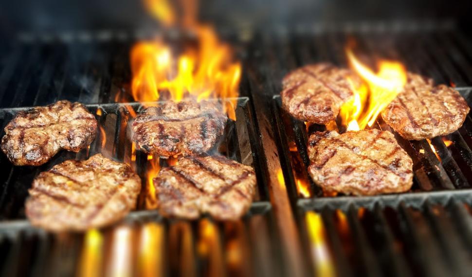 Free Image of Grilled Burger Meat  