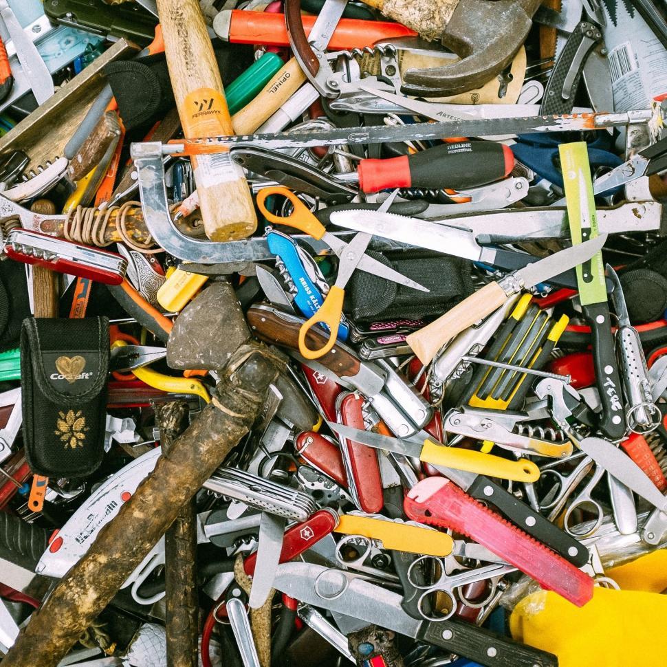 Free Image of Hand Tools - Texture  