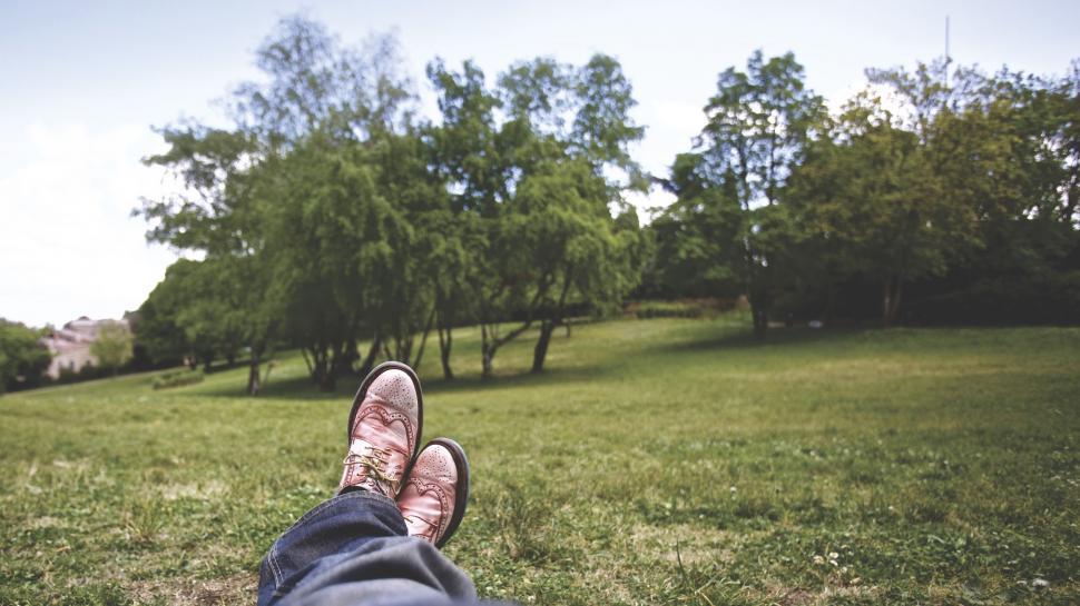 Free Image of Lying in Brown Leather Shoes  
