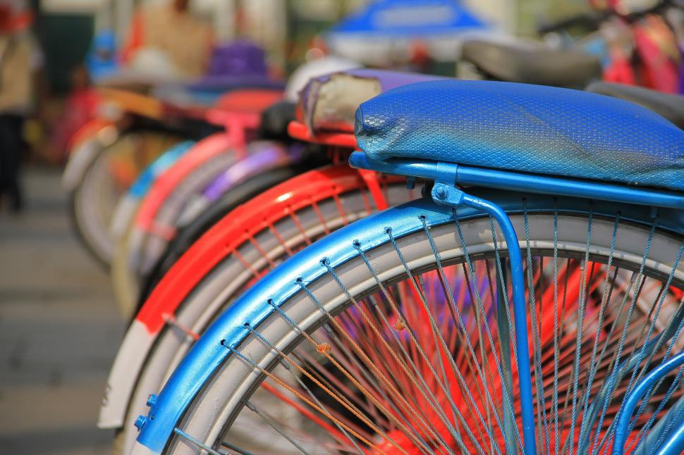 Free Image of Parked Bicycles  
