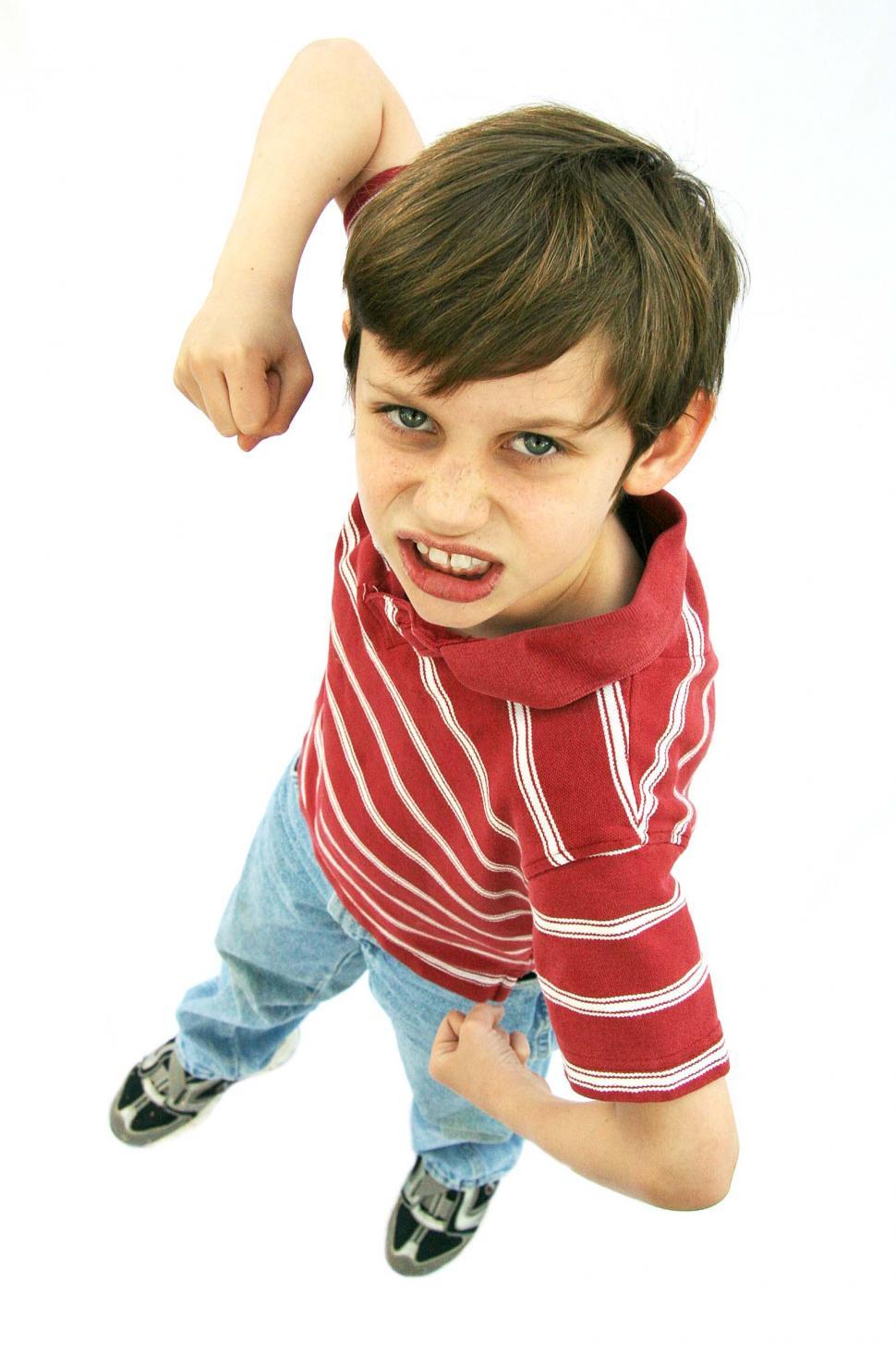Free Image of Mad fighting boy 