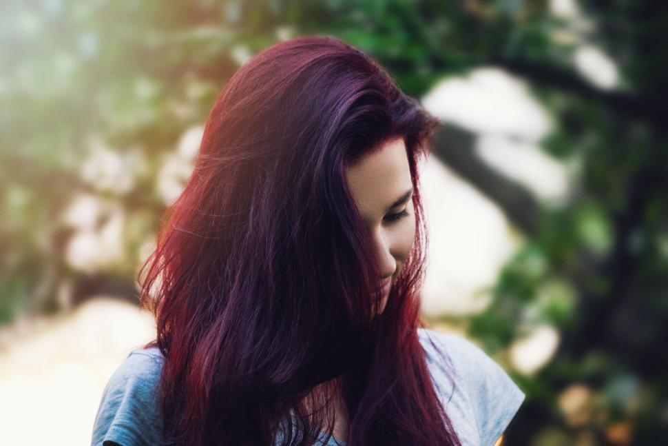 Free Image of Young Girl With Red Hair  