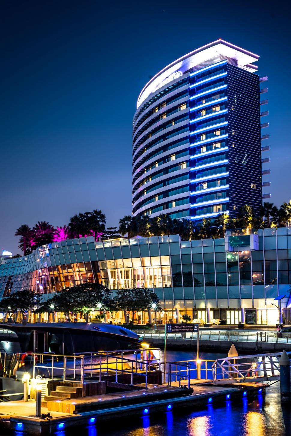Free Image of Pier and Hotel Building  