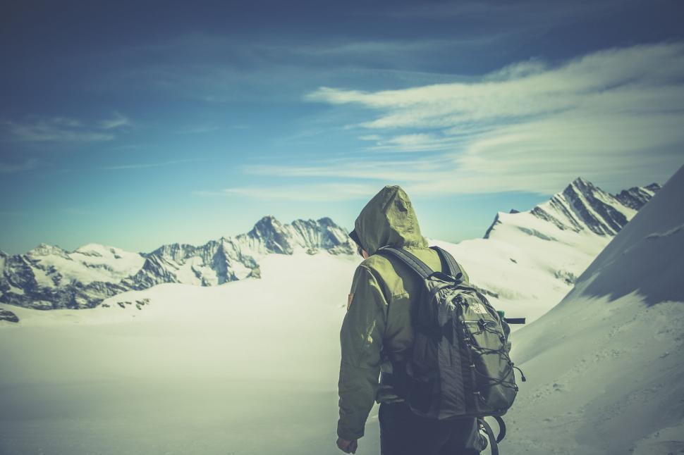 Free Image of Mountain Hiker  