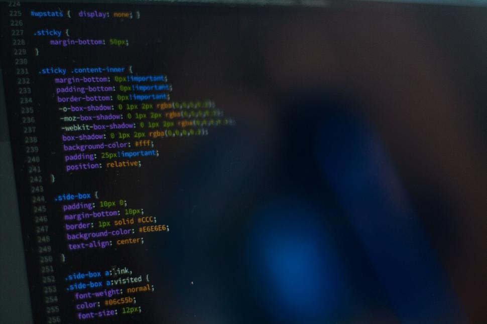 Free Image of Coding on Computer  