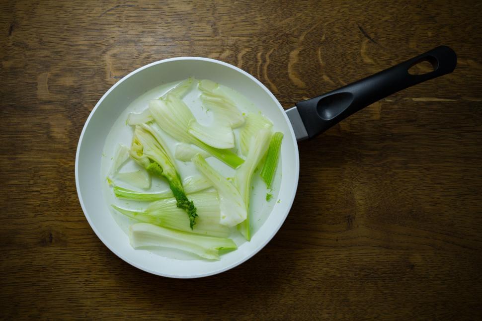 Free Image of Fennel on Frying Pan  